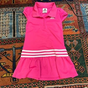 Adidas girls tennis dress hot pink